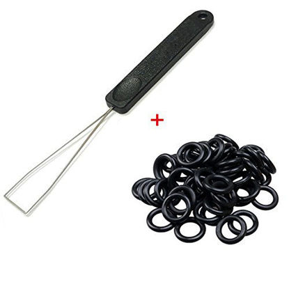 Picture of Akwox Keycap Puller Tool + 135pcs Rubber O-Ring Sound Dampeners for Mechnial Keyboard Cherry MX Key Switch