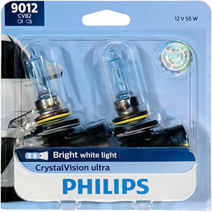 Picture of Philips 9012CVB2 CrystalVision Ultra Upgrade Headlight Bulb (9012 HIR2), 2 Pack