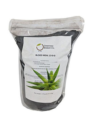 Picture of Blood Meal 13-0-0 Nitrogen Fertilizer"Greenway Biotech Brand" 5 Pounds