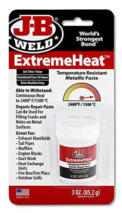 Picture of J-B Weld 37901 3 oz. Extreme Heat Temperature Resistant Metallic Paste (Pack of 4)