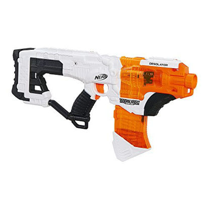Picture of NERF Desolator Doomlands Toy Blaster with 10-Dart Clip and 10 Official Doomlands Elite Darts for Kids, Teens, and Adults