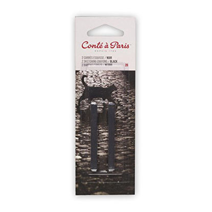 Picture of COLART AMERICAS INC. Pastel Black HB, 2 pack Conte Crayons