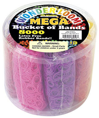 Picture of The Beadery Mega Bucket of Bands, 8000Piece, Neon Multi