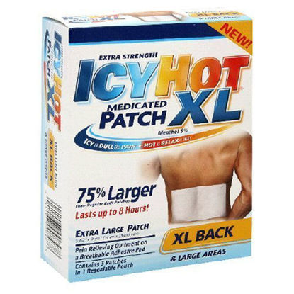 Picture of Icy Hot Medicated Patch, Extra Strength, XL Back and Large Areas - 3 Patches, 3 Pack by Icy Hot