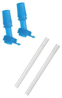 Picture of CamelBak Eddy Kids Bottle Accessory 2 Bite Valves/2 Straws, One Size, Ice Blue