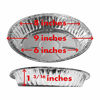 Picture of Premium 9" Aluminum Foil Pie Pans. Disposable Tin Plates for Pies Tart Quiche. (Pack of 50)