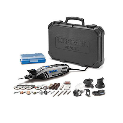 Picture of Dremel 4300-5/40 High Performance Rotary Tool Kit with LED Light- 5 Attachments & 40 Accessories- Engraver, Sander, and Polisher- Perfect for Grinding, Cutting, Wood Carving, Sanding, and Engraving
