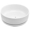 Picture of 8 inch Modern White Ceramic Round Succulent Planter Pot with Removable Saucer