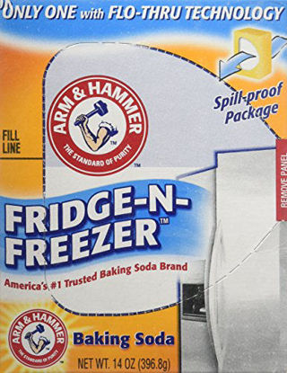 Picture of Arm & Hammer Baking Soda, Fridge-N-Freezer Pack, Odor Absorber, 14oz (Pack of 3)