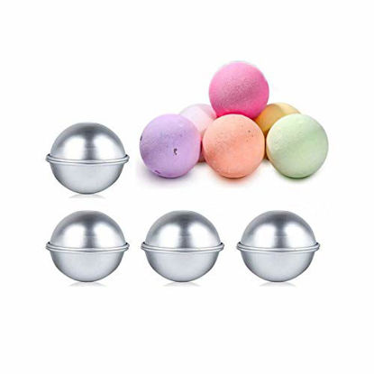 Picture of Bloss 4 Set DIY Metal Bath Bomb Mold with 1 Sizes 8 Pieces, for Gifts & Crafting Your Own Fizzles, 1.8 Inches
