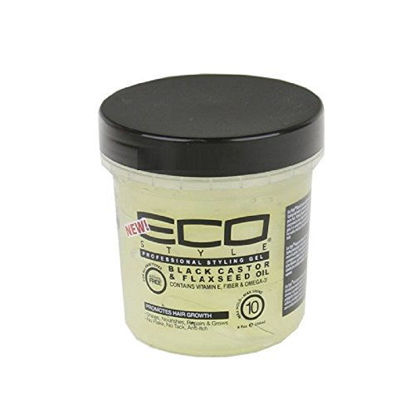 Picture of Beauty Logica Eco Style Gel Black Castor & Flaxseed Oil, 8 oz