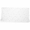 Picture of American Baby Company Printed 100% Natural Cotton Jersey Knit Fitted Contoured Changing Table Pad Cover, Grey Stars and Moon, Soft Breathable, for Boys and Girls