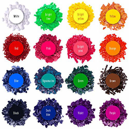 Picture of Candle Dyes - Wax Dyes for Candle Making - Color Chips for Candle Making - Wax Dye Flakes - Candle Wax Color Chips - Soy Candle Color Dyes