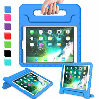 Picture of AVAWO Kids Case for iPad 9.7 2017/2018 & iPad Air 2 - Light Weight Shock Proof Convertible Handle Stand Friendly Kids Case for 9.7-inch iPad 5th & 6th Gen, iPad Air 1 & iPad Air 2 - Blue