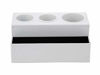 Picture of JACKCUBE Design Hair Dryer Holder Hair Styling Product Care Tool Organizer Bath Supplies Accessories Tray Stand Storage Bathroom Vanity Countertop with 3 Holes (White) - :MK154D