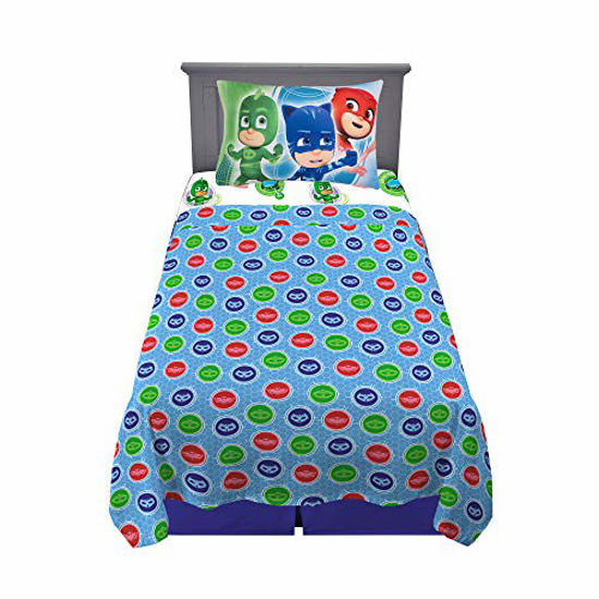 Picture of Franco Kids Bedding Super Soft Sheet Set, 3 Piece Twin Size, PJ Masks