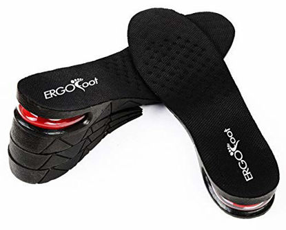 Picture of Height Increase Insoles 4-Layer 3.54 inch Air Cushion Taller Shoes Insoles Heel Insert for Men and Women by ERGOfoot