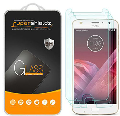 Picture of (3 Pack) Supershieldz for Motorola (Moto Z2 Play) Tempered Glass Screen Protector, 0.33mm, Anti Scratch