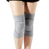 Picture of LZEEM Soft Kneepads Cotton Volleyball Tennis 1 Pair-Women Pole Dance Yoga Knee Protector Guards for Athletic Use Adult Cycling Gym Workout Exercise Skating Knee Brace Support With Sponge (Gray, L)