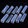 Picture of TecUnite 15 Pieces Resin Molds Silicone Pendant Mould for Jewellery DIY and 100 Pieces Eye Screw