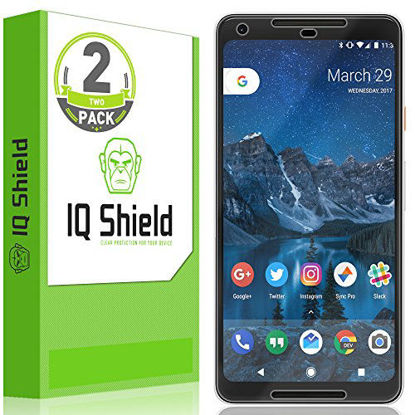 Picture of IQ Shield Screen Protector Compatible with Google Pixel 2 XL (2-Pack)(Max Coverage) LiquidSkin Anti-Bubble Clear Film