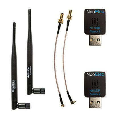 Picture of NooElec 1090ES & UAT - Radios and High Gain Antennas. Dual-Band NESDR Nano 2 ADS-B (978MHz & 1090MHz) Bundle, Starter Edition, for Stratux, Avare, Foreflight & FlightAware