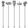 Picture of Homestia Stainless Steel Coffee Stirrers Beverage Stir Sticks Coffee Swizzle Sticks Metal Head Top(Tropical)