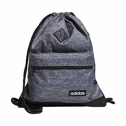 Picture of adidas Unisex Classic 3S Sackpack, Onix Jersey/Black, ONE SIZE