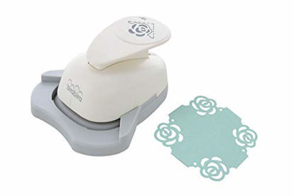 Picture of Bira Craft 1.5 inch Rose Shape Paper Craft Lever Corner Punch, Valentines Day Punch, Scrapbooking (Rose-2, Corner Punch)