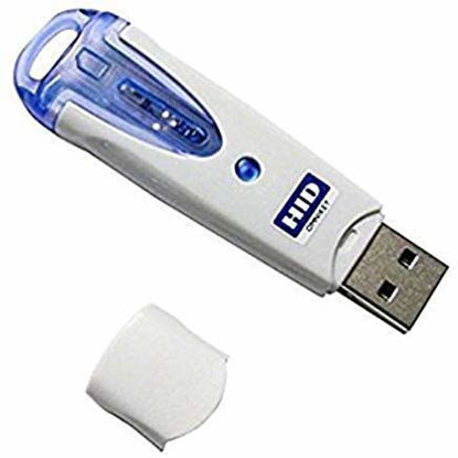Picture of HID Omnikey 6121 Mobile USB Smart Card Reader (R61210320-2) for Sim-Sized Smart Cards