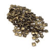 Picture of Honbay 200PCS 10mm Antique Brass Nailheads DIY Metal Punk Spikes Spots Square Pyramid Studs for Leathercraft
