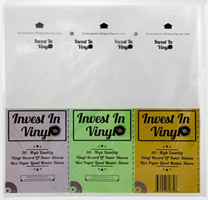 Picture of 50 Master Sleeves Rice Paper Anti Static LP Inner Sleeves Mobile Fidelity MFSL Style Vinyl Record Sleeves Provide Your LP Collection with the Proper Protection - Invest In Vinyl