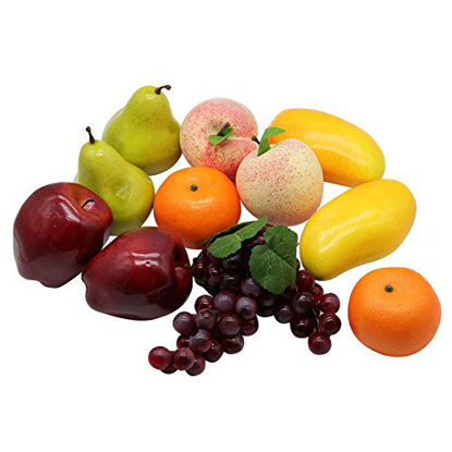 Picture of Happy Trees Decorative Lifelike Realistic Artificial Fake Fruit Decor (Set of 12)