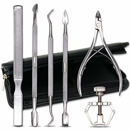 GetUSCart- Upgraded Ingrown Toenail Tools Kit?MOTYYA 6 PCS Professional Surgery Grade Stainless Steel Manicure Toe Nail Clippers Correction Lifter Pedicure Treatment Tool Set for Thick and Ingrown Nail Removal GetUSCart- Upgraded Ingrown Toenail Tools Kit?MOTYYA 6 PCS Professional Surgery Grade Stainless Steel Manicure Toe Nail Clippers Correction Lifter Pedicure Treatment Tool Set for Thick and Ingrown Nail Removal