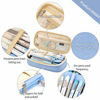Picture of EASTHILL Big Capacity Pencil Pen Case Office College School Large Storage High Capacity Bag Pouch Holder Box Organizer Light Blue