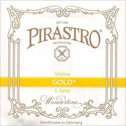 Picture of Pirastro Gold Label 4/4 Violin E String - Medium - Steel - Ball End