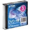 Picture of DVD-R Disc, 4.7, 16X, with Slim Jewel Case, Silver (TDK48577) Category: CD and DVD Media