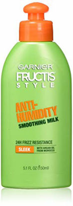 Picture of Garnier Fructis Style Anti-Humidity Smoothing Milk, All Hair Types, Sleek , 5.1 oz. (Packaging May Vary)