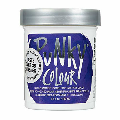 Picture of Punky Violet Semi Permanent Conditioning Hair Color, Vegan, PPD and Paraben Free, lasts up to 25 washes, 3.5oz