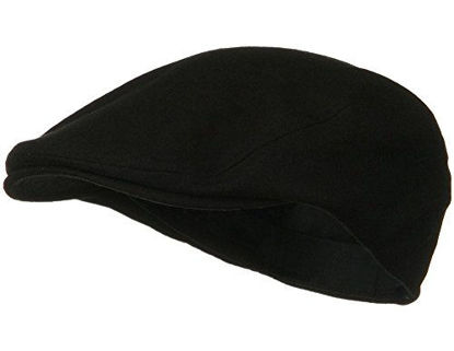 Picture of MG Men's Wool Ivy Newsboy Cap Hat (Black), One Size