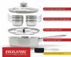 Picture of ExcelSteel Non Stick Easy Use Rust Resistant Home Kitchen Breakfast Brunch Induction Cooktop Egg Poacher, 6 Cup, Stainless Steel