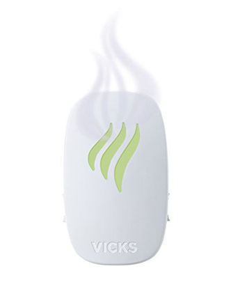 Picture of Vicks Advanced Soothing Vapors Waterless Vaporizer with Night Light and VapoPads to Help Relieve Discomfort from Colds and Flu