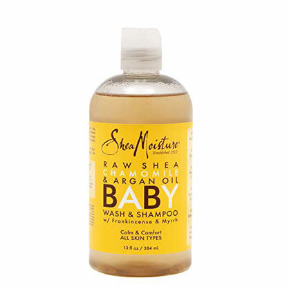 Picture of Shea Moisture Raw Shea Butter Chamomile & Argan Oil Baby Head-to-Toe Wash & Shampoo - 13 oz