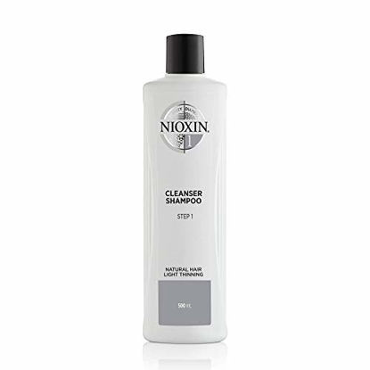 Picture of Nioxin System 1 Cleanser Shampoo for Natural Hair with Light Thinning, 16.9 oz