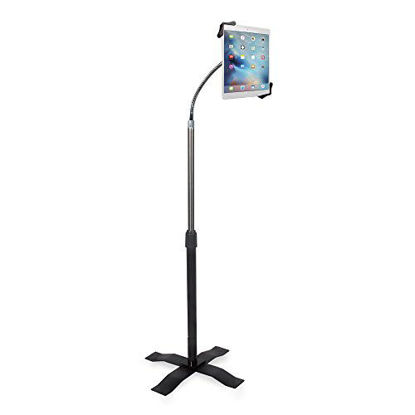 Picture of CTA Digital: Height-Adjustable Gooseneck Stand with Metal Base for 7-13 Tablets/iPad 10.2-Inch (7th & 8th Gen.)/12.9-Inch iPad Pro/11-Inch iPad Pro/iPad 6/Mini 5/Air 3/Surface Pro 4 & More