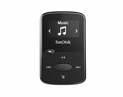 Picture of SanDisk 8GB Clip Jam MP3 Player, Black - microSD card slot and FM Radio - SDMX26-008G-G46K