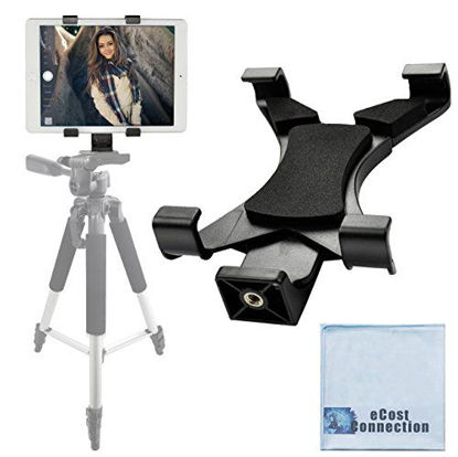 Picture of Acuvar Tablet Holder Tripod Mount (Universal) fits iPad Tablets and Other Tablets + an eCostConnection Microfiber Cloth