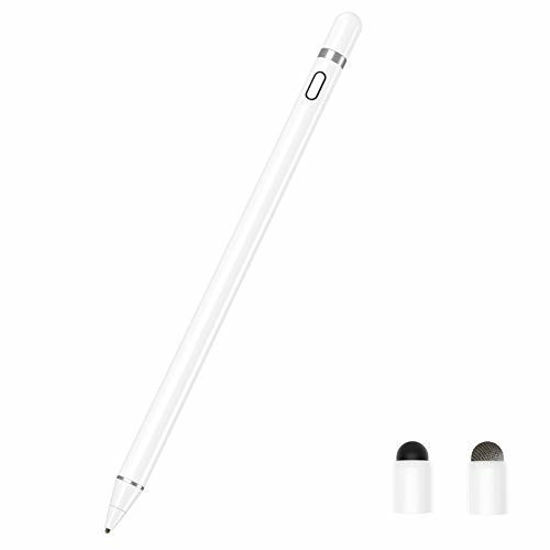GetUSCart- Zspeed Stylus Pen for Apple iPad, Active Stylus Rechargeable  Fine Tip Stylus Compatible with All Apple iPad/iPhone/iPad Pro/iPhone X,  Android Windows Capacitive Touchscreen Phone & Tablet (White)