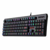 Picture of Redragon K509-RGB PC Gaming Keyboard 104 Key Quiet Low Profile RGB Keyboard Backlit Dyaus Mechanical Feel Keyboard for Windows PC (Without Edge Side Light Illumination)