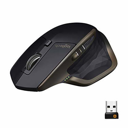 Picture of Logitech MX Master Wireless Mouse - High-precision Sensor, Speed-Adaptive Scroll Wheel, Easy-Switch up to 3 Devices - Meteorite Black